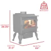 Wood Stove_USStove_US1100E-L_Dims