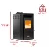 Pellet Stove_Ashley_AP5613_Dims