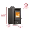 Pellet Stove_US Stove_US5513_Dims