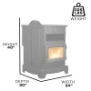 Pellet Stove_King_KP5522_Dims