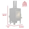 Wood Stove_USStove_TH-100_Dims