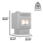 Pellet Stove_King_KP5517-W_Dims