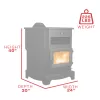 Pellet Stove_US Stove_US5522-W_Dims